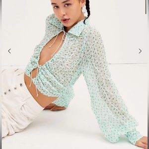 For Love and Lemons Drea crop top